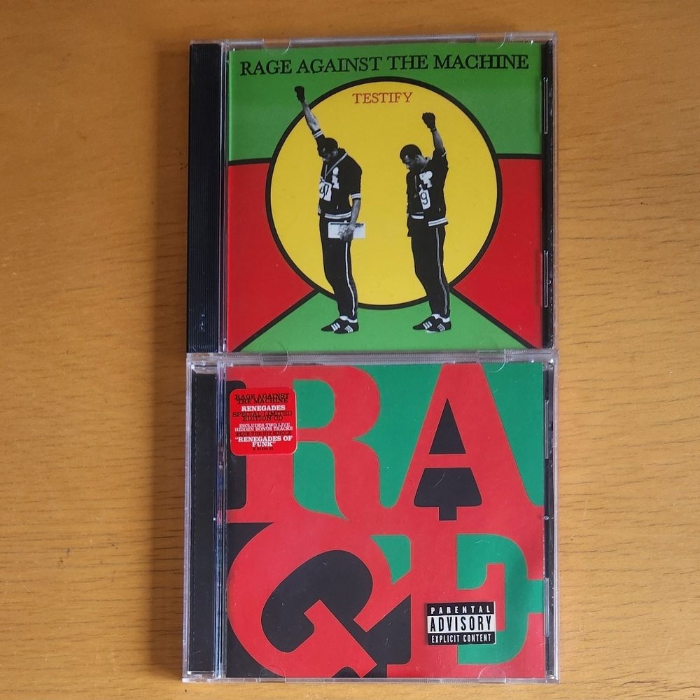 Rage Against The Machine "Testify", "Renegades Special Edition" - CDs (Lot of 2)